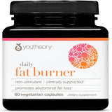 Youtheory Daily Fat Burner - Supports Body Composition & Metabolism - with Citrus Fruit Blend, Chromium & Cayenne Extract - Gluten, Soy & Dairy Free - 60 Vegetarian Capsules
