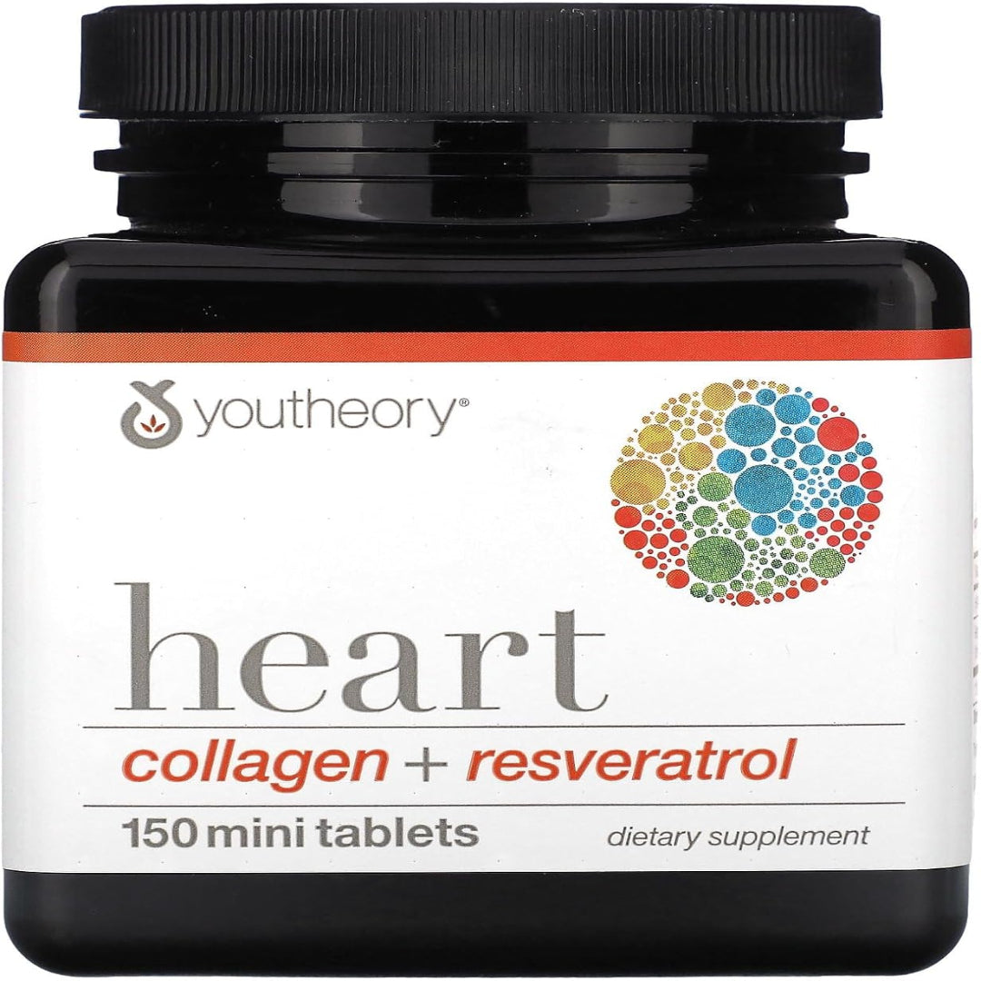 كولاجين القلب + Resveratrol، 150 حبة صغيرة، لدعم صحة القلب.