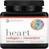 كولاجين القلب + Resveratrol، 150 حبة صغيرة، لدعم صحة القلب.