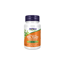 مكملات NOW Foods، مستخلص شوك الحليب سيليمارين 300 مجم مع الخرشوف والهندباء، قوة مضاعفة، يدعم وظائف الكبد*، 50 كبسولة نباتية 