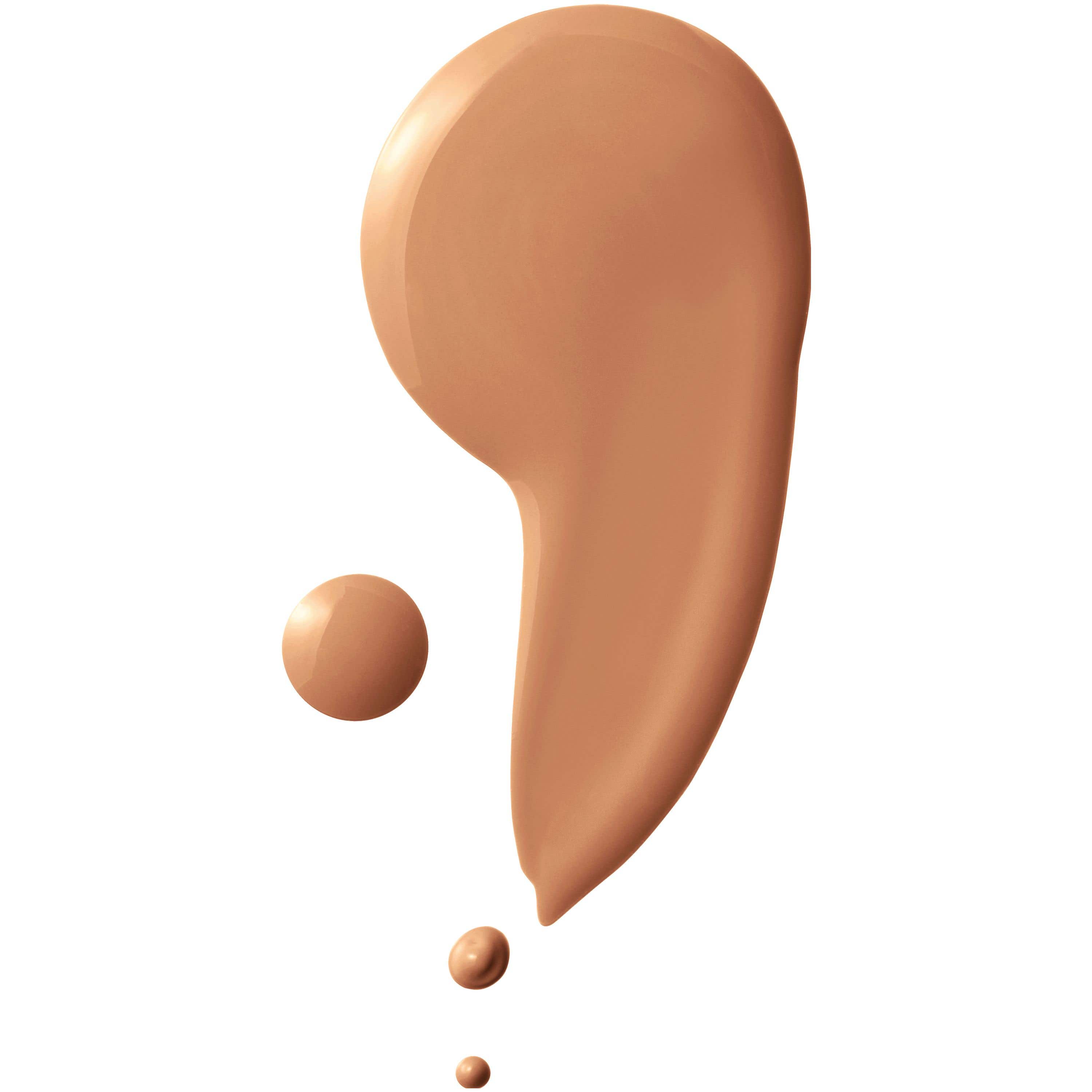 مكياج مايو بيلين Foundation Fit Me Matte+Poreless، لون Warm Tan، خالي من الزيت مع نهاية ملساء.