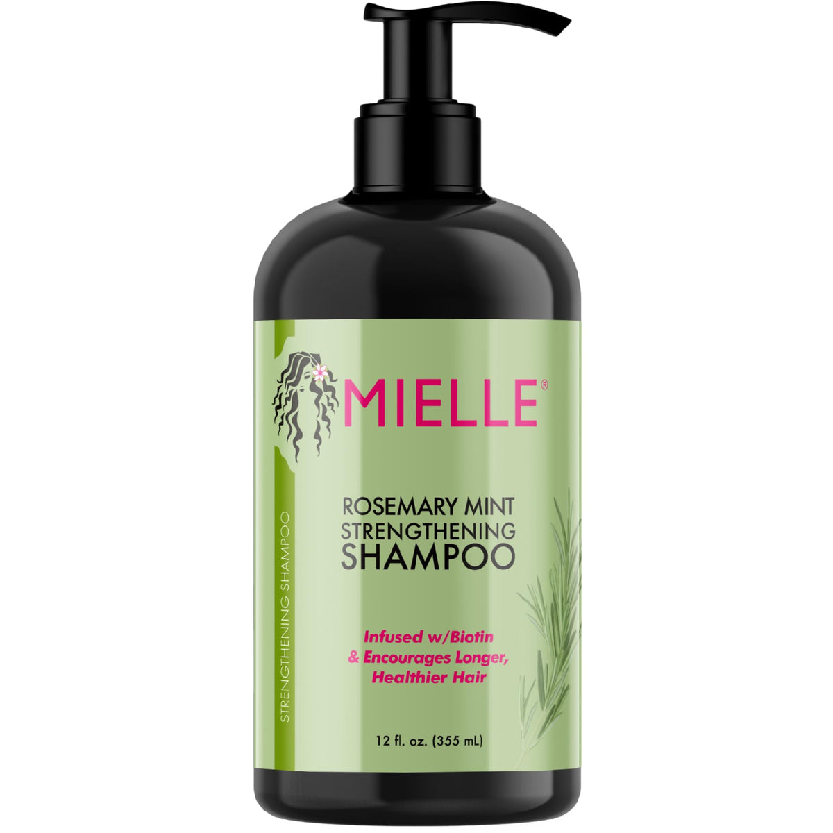 Mielle Rosemary Mint Strengthening Shampoo – Sulfate & Paraben Free, 12 oz