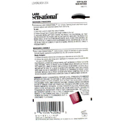 Maybelline -Lash Sensational Washable Mascara- 254 Very Black - 0.32 Oz