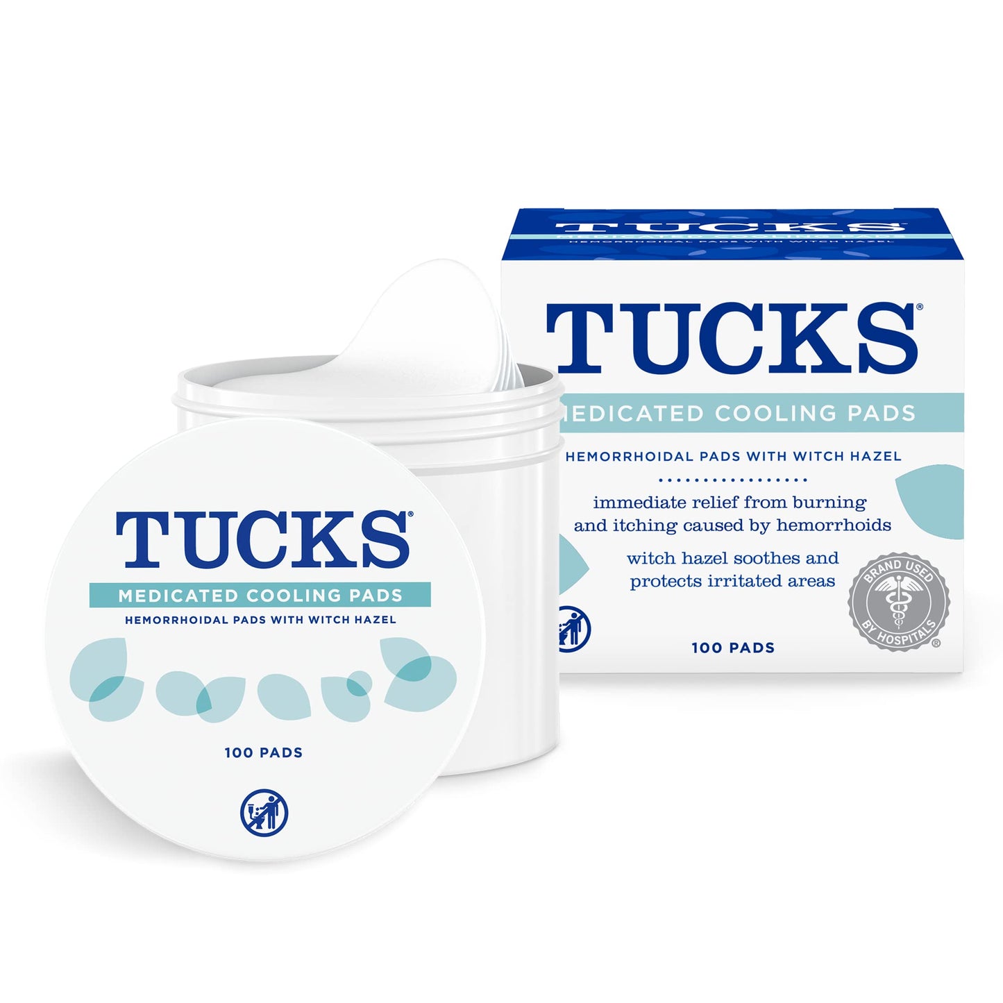 Tucks Medicated Cooling Pads – 100 Pads