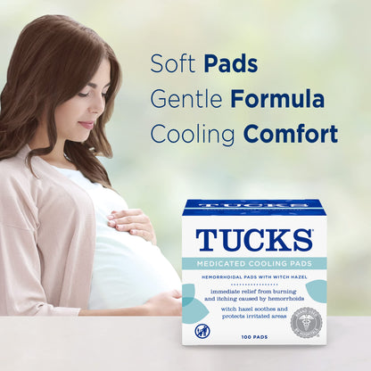 Tucks Medicated Cooling Pads – 100 Pads