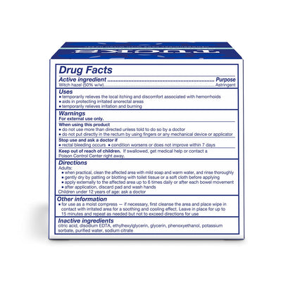 Tucks Medicated Cooling Pads – 100 Pads