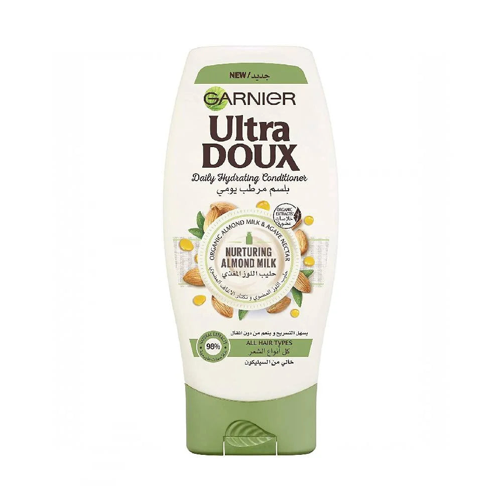 Garnier Ultra Doux Almond Milk Conditioner for Deep Hydration & Softness