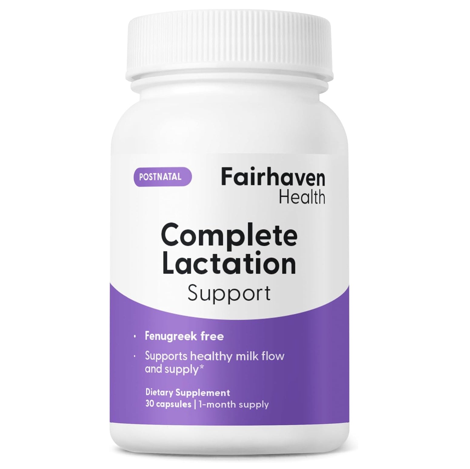 Fairhaven Health complete lactation support supplement for breastfeeding mothers